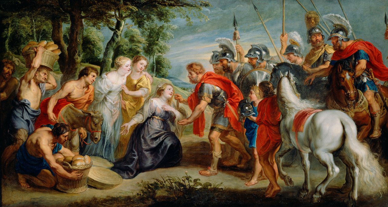 David trifft Abigail von Peter Paul Rubens