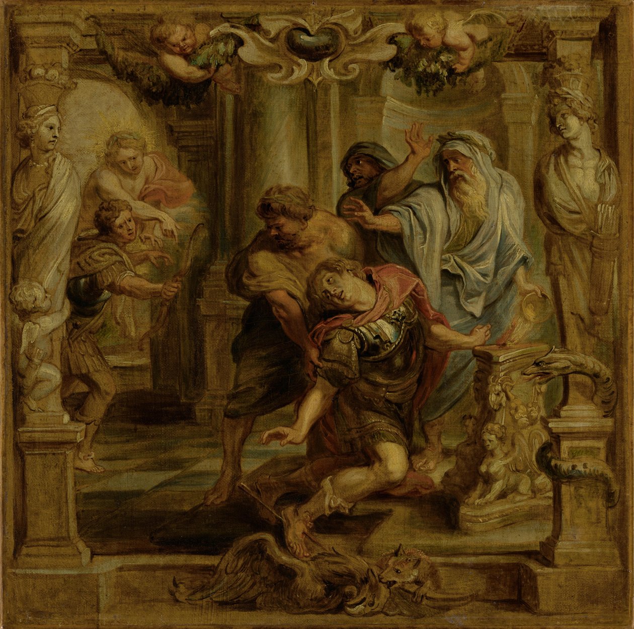Der Tod von Achilles von Peter Paul Rubens