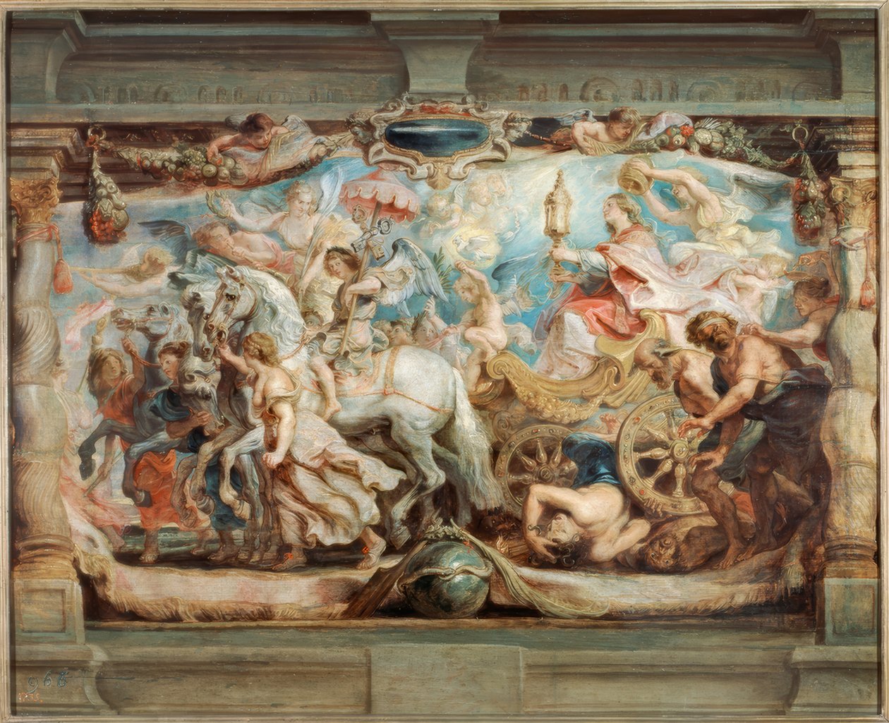 Der Triumph der Kirche über Unwissenheit und Verblendung von Peter Paul Rubens