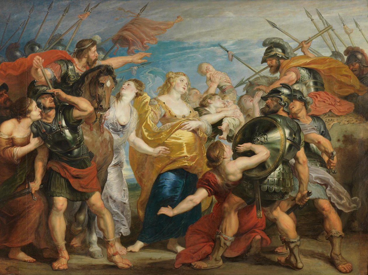 Die Aussöhnung der Römer und Sabiner von Peter Paul Rubens