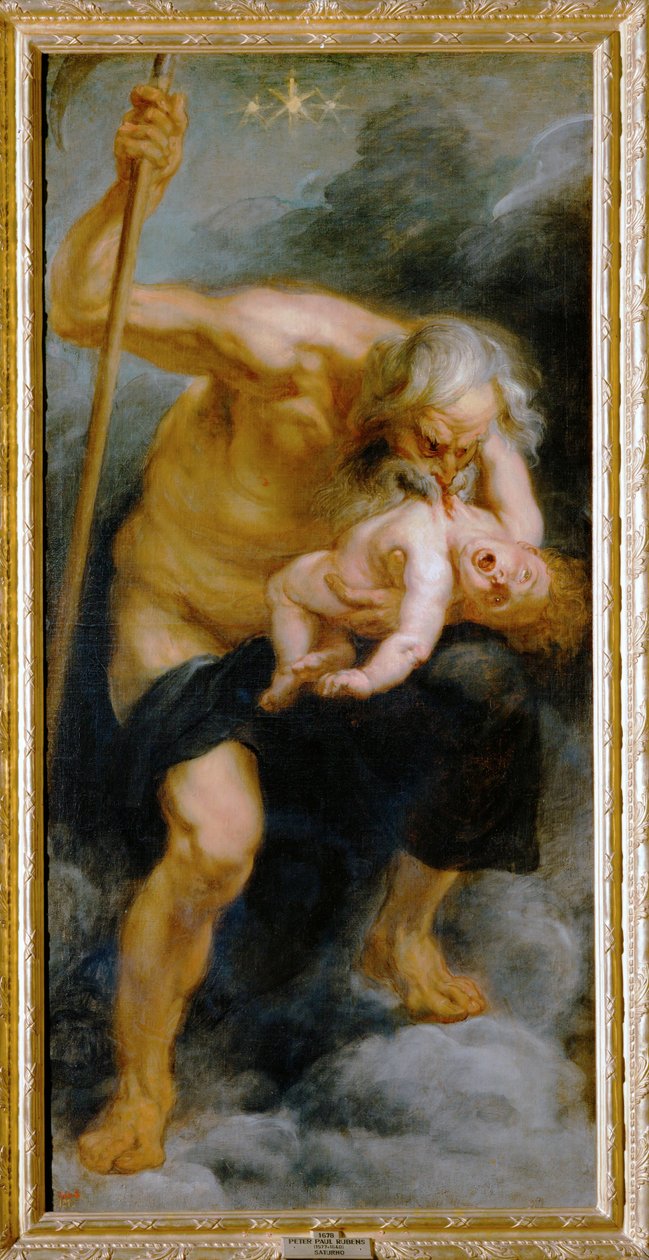 Gott Saturn verschlingt seinen Sohn von Peter Paul Rubens