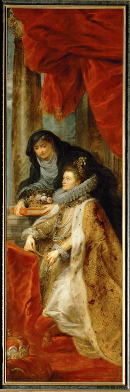 Infanta Isabella Clara Eugenia mit der Heiligen Elisabeth von Ungarn von Peter Paul Rubens