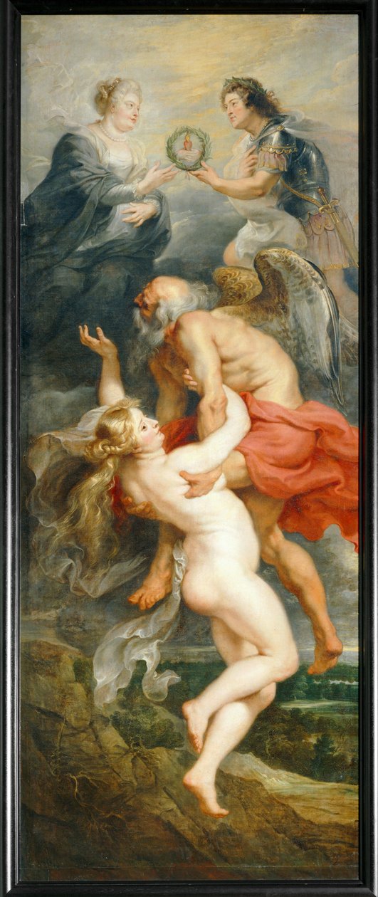 Der Triumph der Wahrheit oder Die vollkommene und aufrichtige Vereinigung der Königinmutter und ihres Sohnes von Peter Paul Rubens