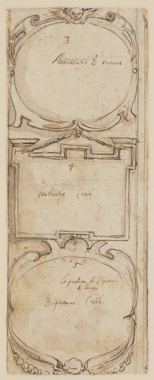 Ornamentale Rahmen (Rückseite der Schöpfung der Tiere), ca. 1610 von Peter Paul Rubens