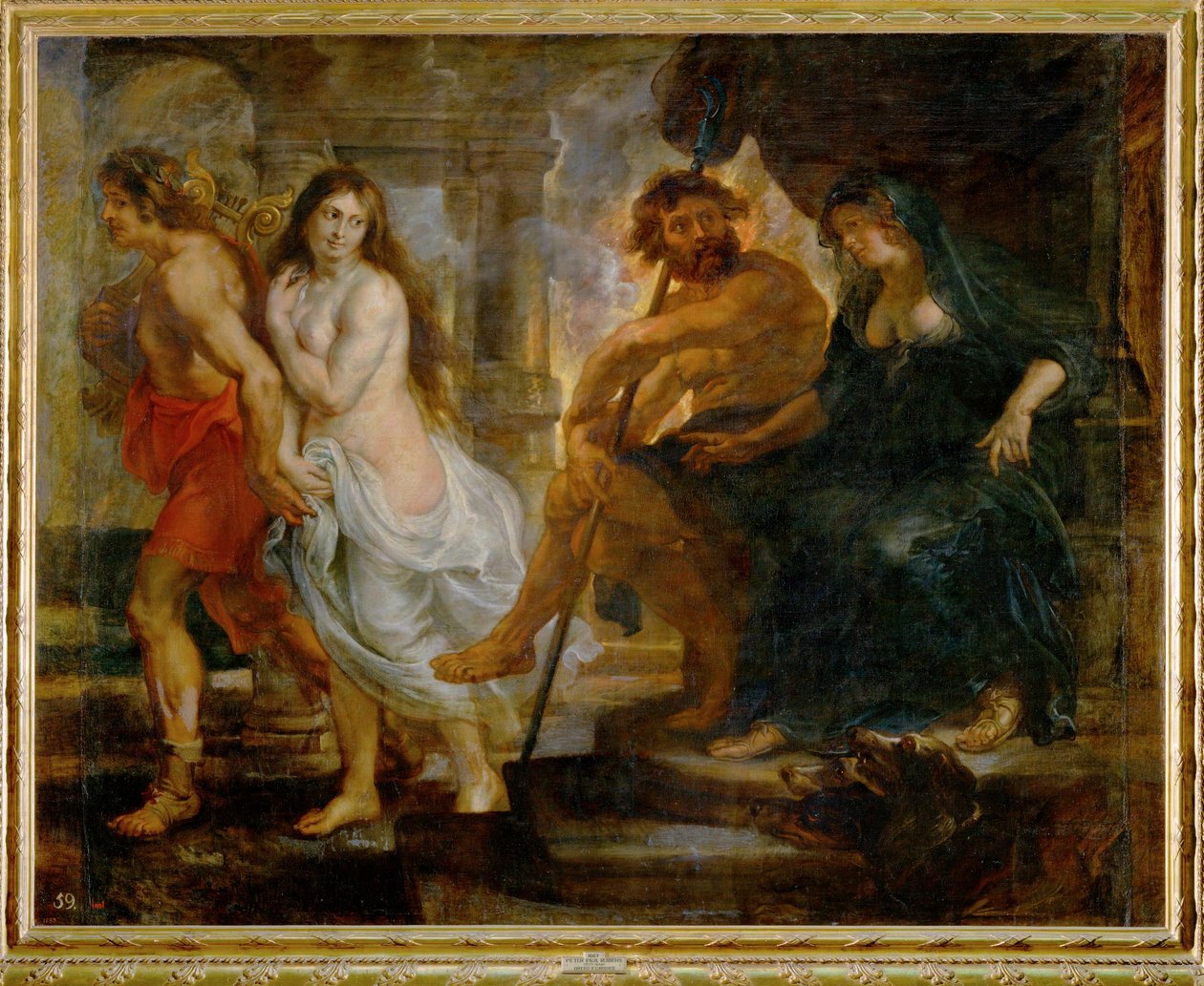 Orpheus und Eurydike mit Pluto und Proserpina von Peter Paul Rubens