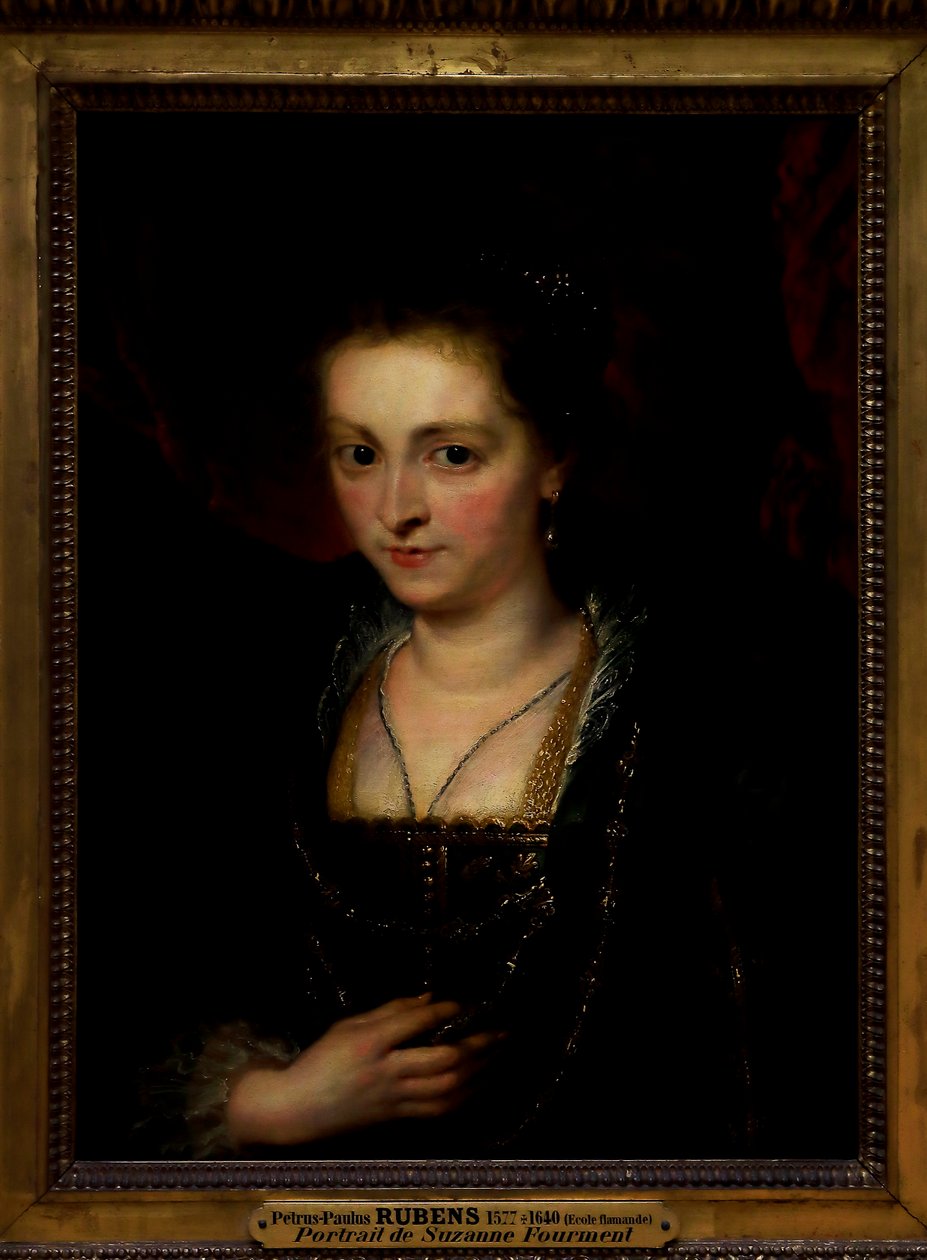 Porträt einer Frau. Porträt von Suzanna Fourment von Peter Paul Rubens