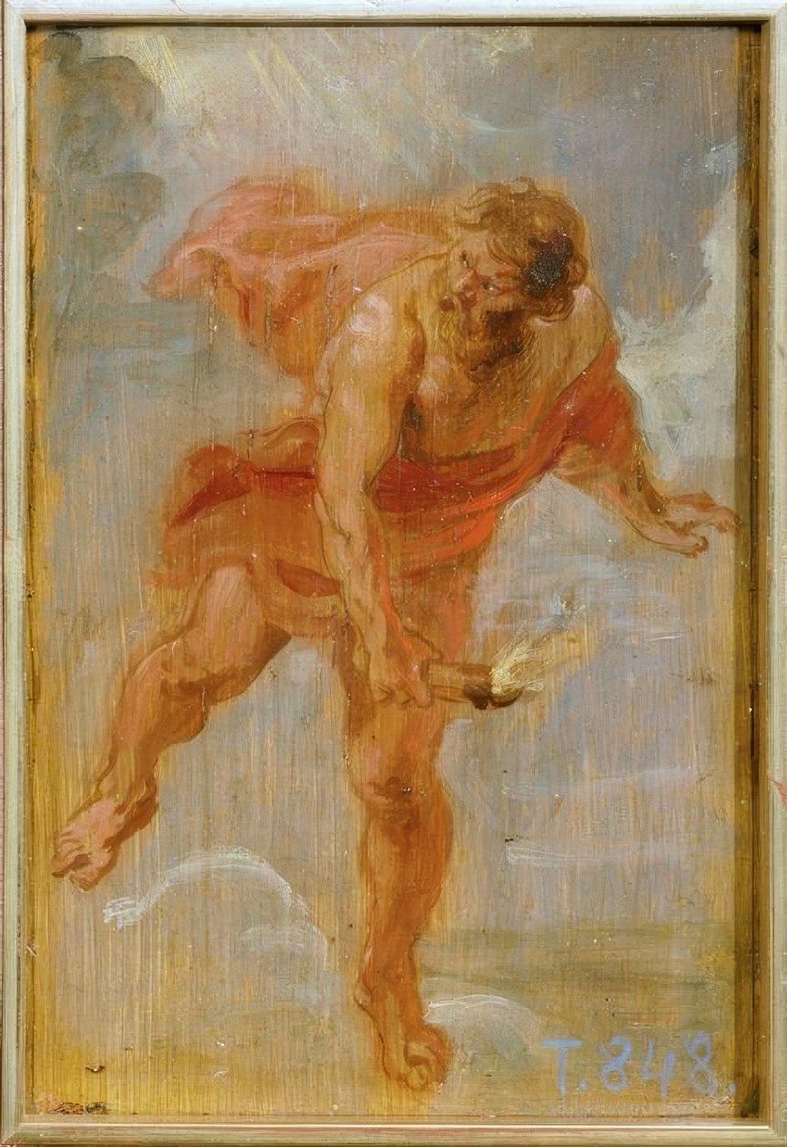Prometheus bringt das Feuer zur Erde von Peter Paul Rubens