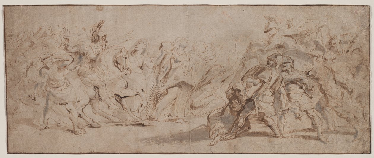 Versöhnung der Römer und Sabiner (recto) von Peter Paul Rubens