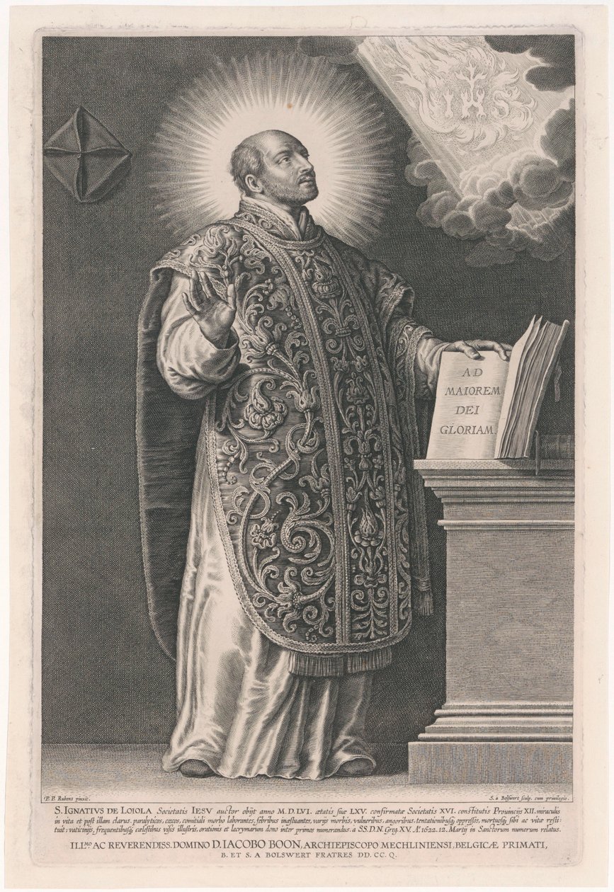 Heiliger Ignatius von Loyola von Peter Paul Rubens