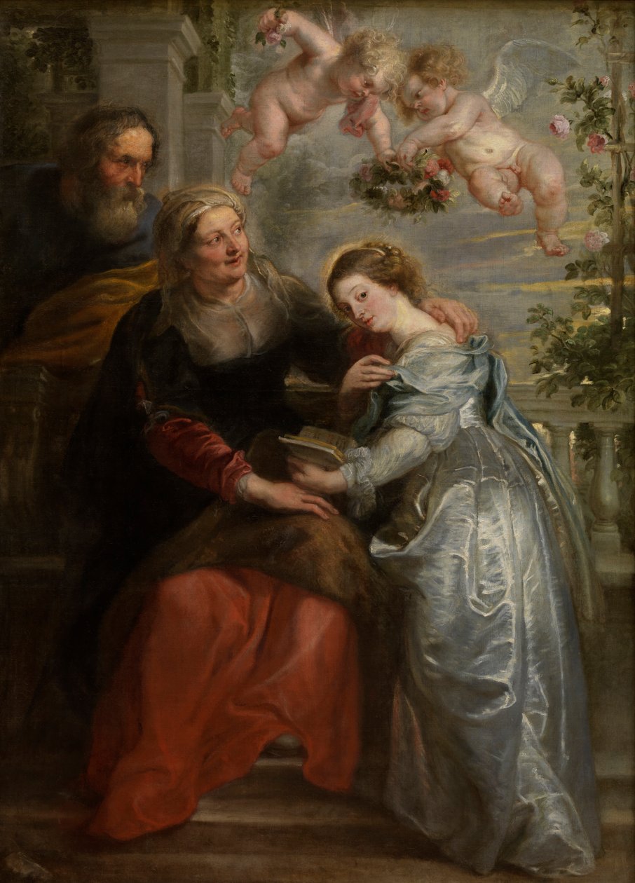 Die Erziehung Marias, ca. 1630-35 von Peter Paul Rubens
