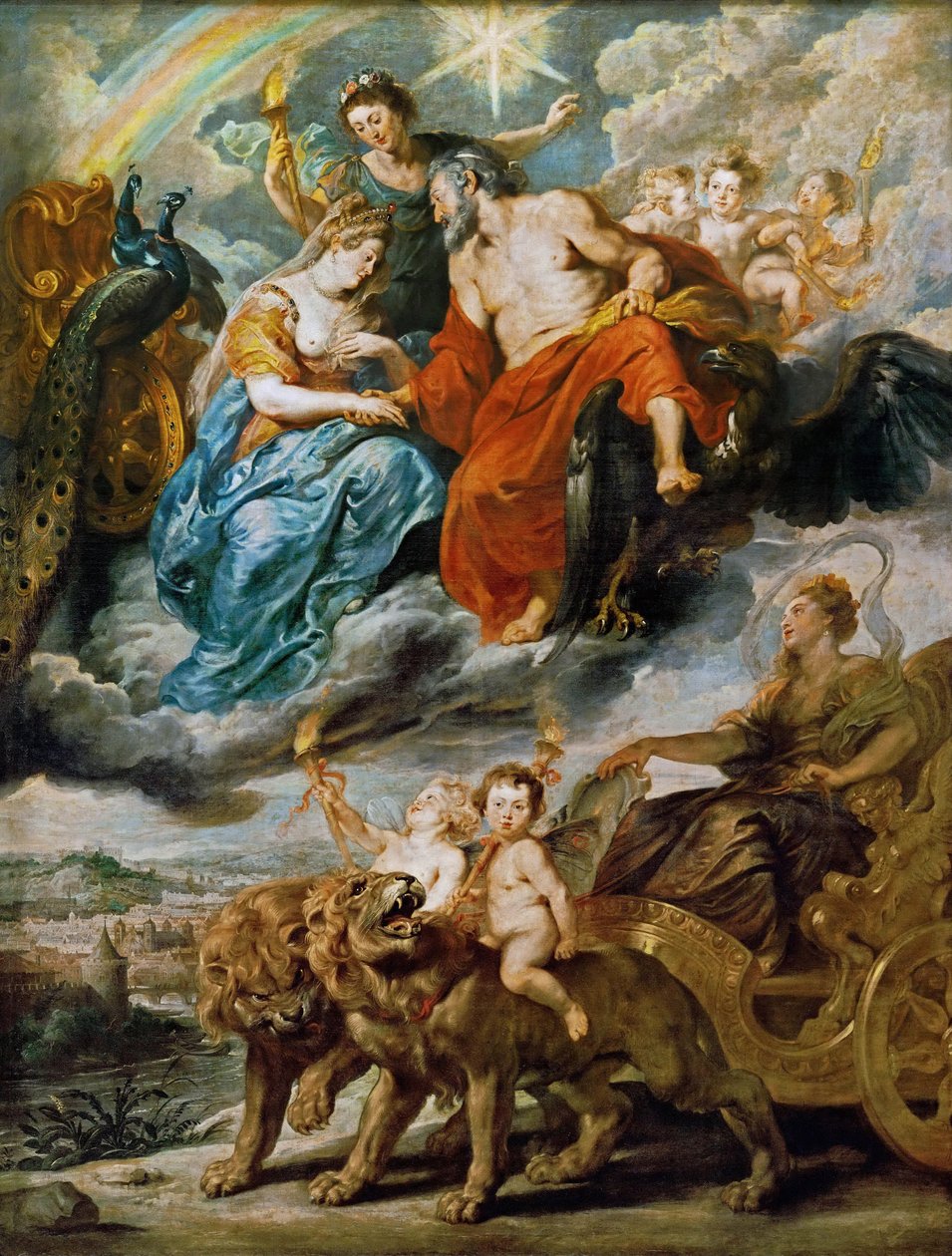 Das Treffen von Marie de Medici und Heinrich IV. in Lyon Der Marie de Medici Zyklus von Peter Paul Rubens
