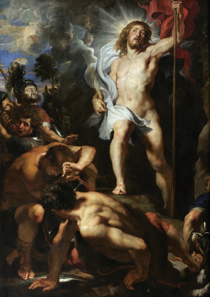 Die Auferstehung Christi (zentrales Panel), 1611-1612 von Peter Paul Rubens