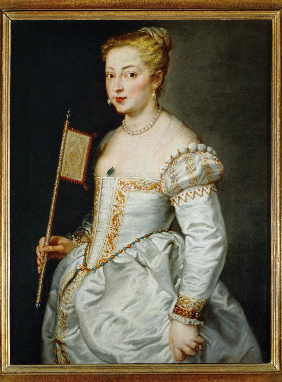 Junge Frau mit Fächer, um 1612-14 von Peter Paul Rubens