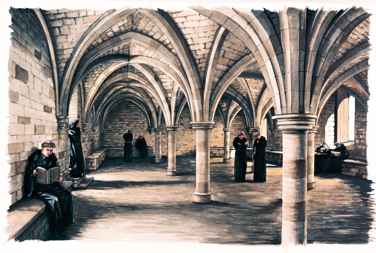 Battle Abbey, 12. Jahrhundert, ca. 1990-2010 von Peter Urmston