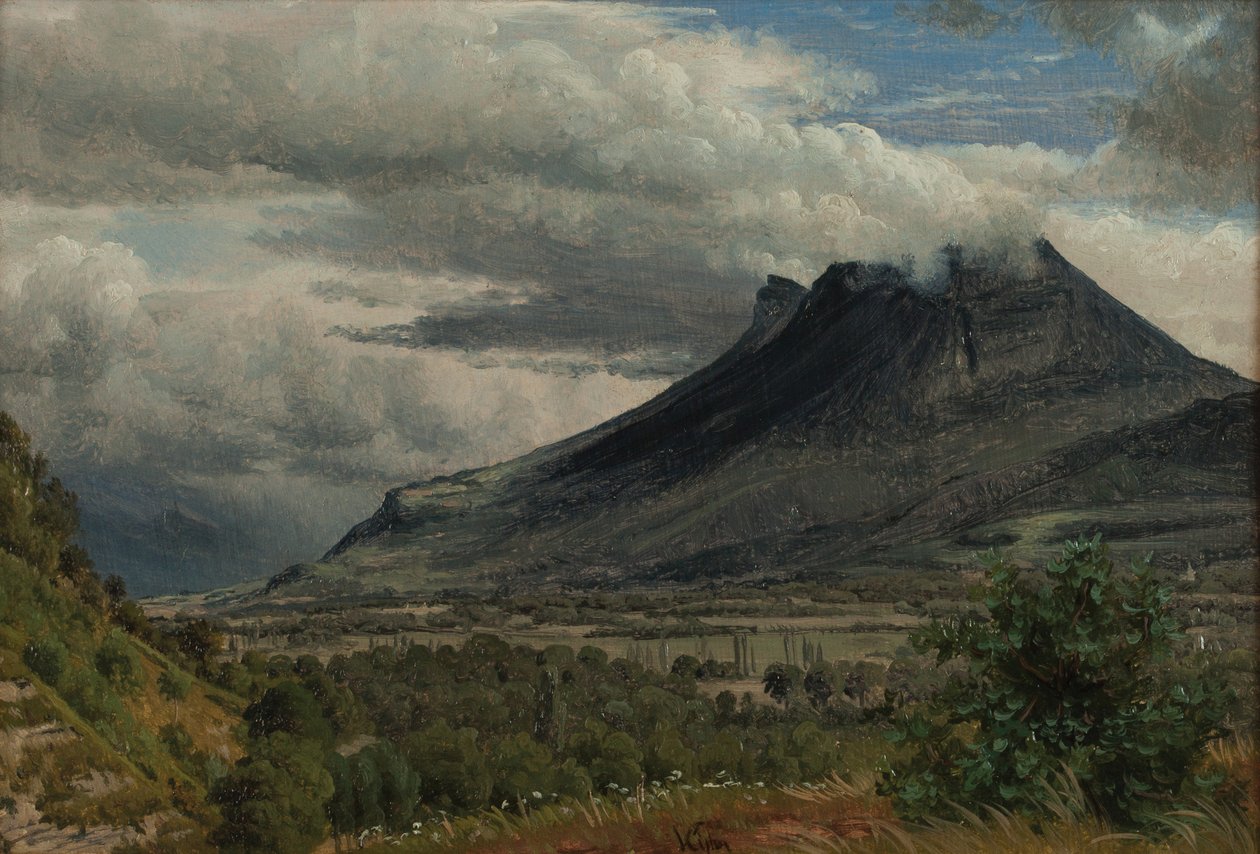 Das Granier-Massiv, Blick von der Cluse de Chambéry von Peter Vilhelm Carl Kyhn