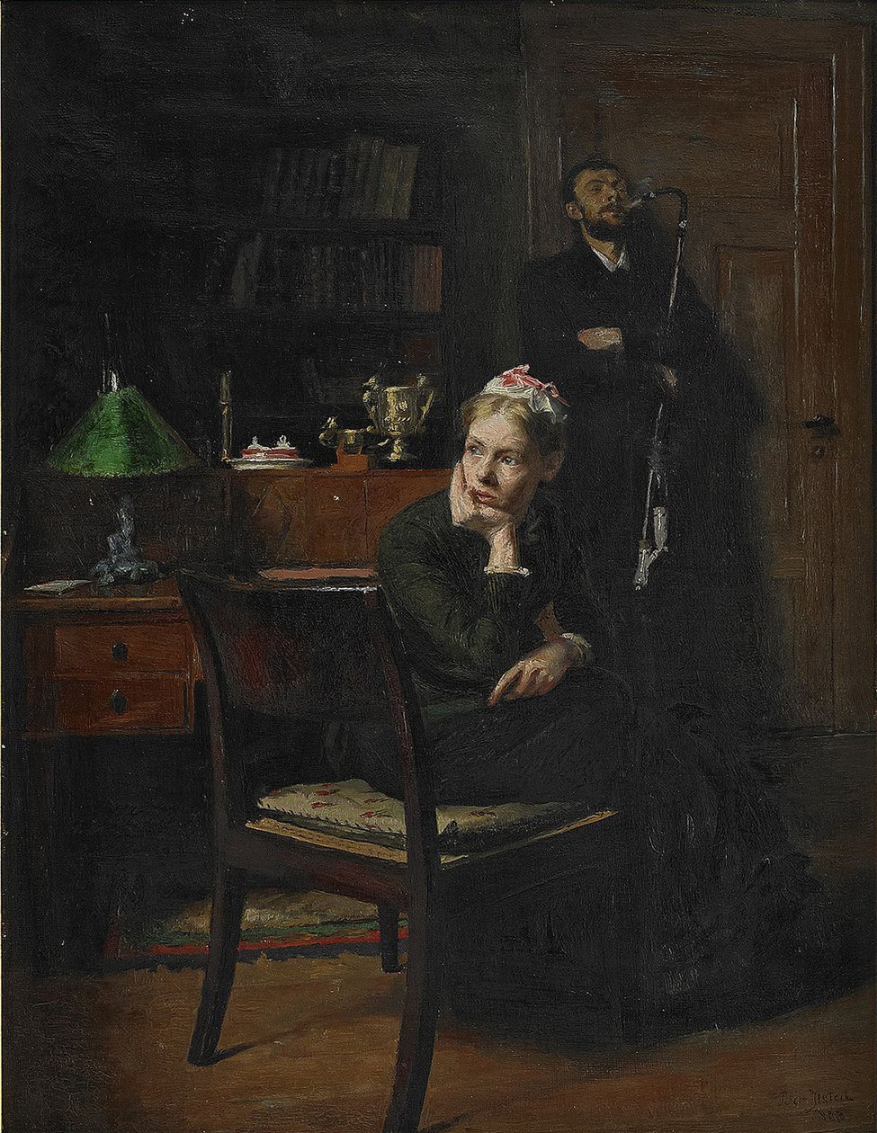 Familienszene in einem Innenraum, 1885 von Peter Vilhelm Ilsted