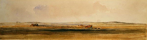 Ernte in den Lincolnshire Wolds von Peter de Wint