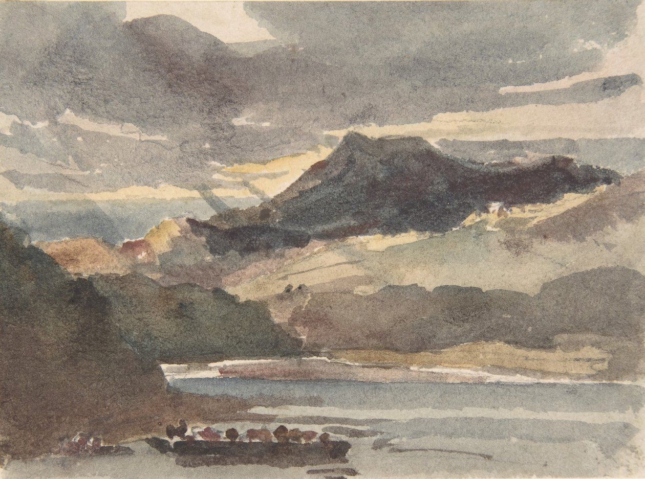 Studie für Die Fähre, nach 1829 von Peter de Wint