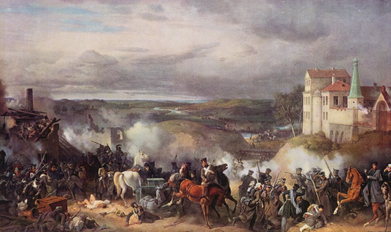 Die Schlacht von Iaroslavetz von Peter von (after) Hess