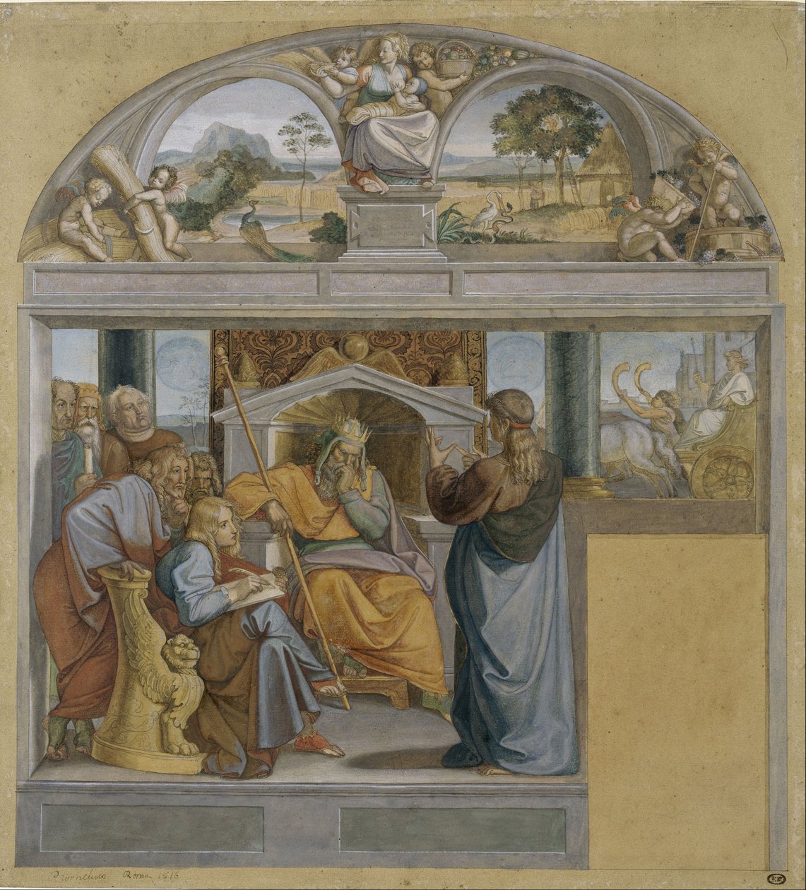 Joseph deutet die Träume des Pharao von Peter von Cornelius