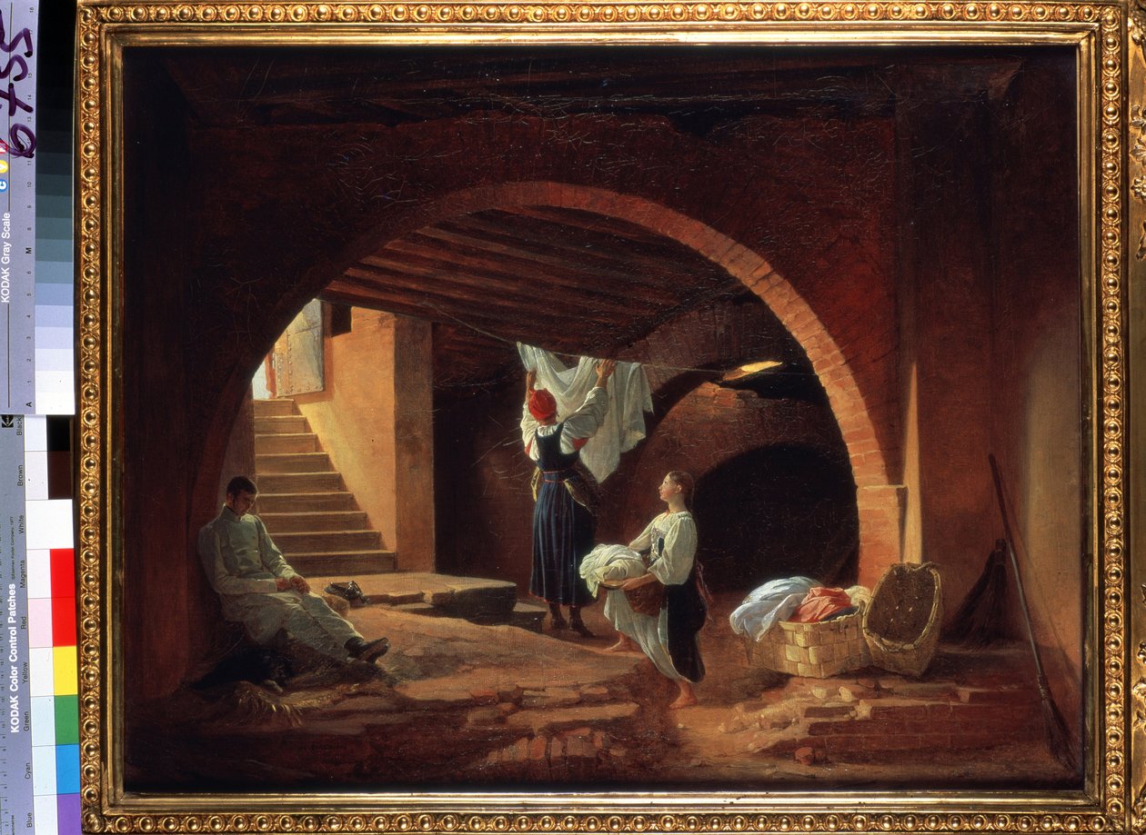 Der Dachboden der Akademie der Schönen Künste in St. Petersburg von Petr Vasilievich Basin