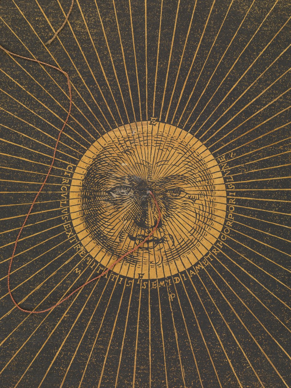 Volvelle mit den Regeln zur Vorhersage von Sonnen- und Mondfinsternissen von Petrus Apianus