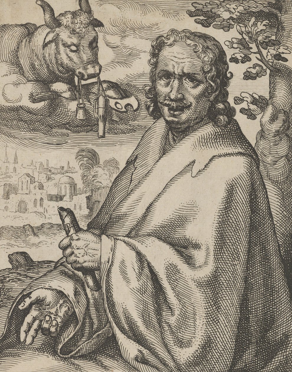 Lukas, aus Die vier Evangelisten von Petrus Feddes