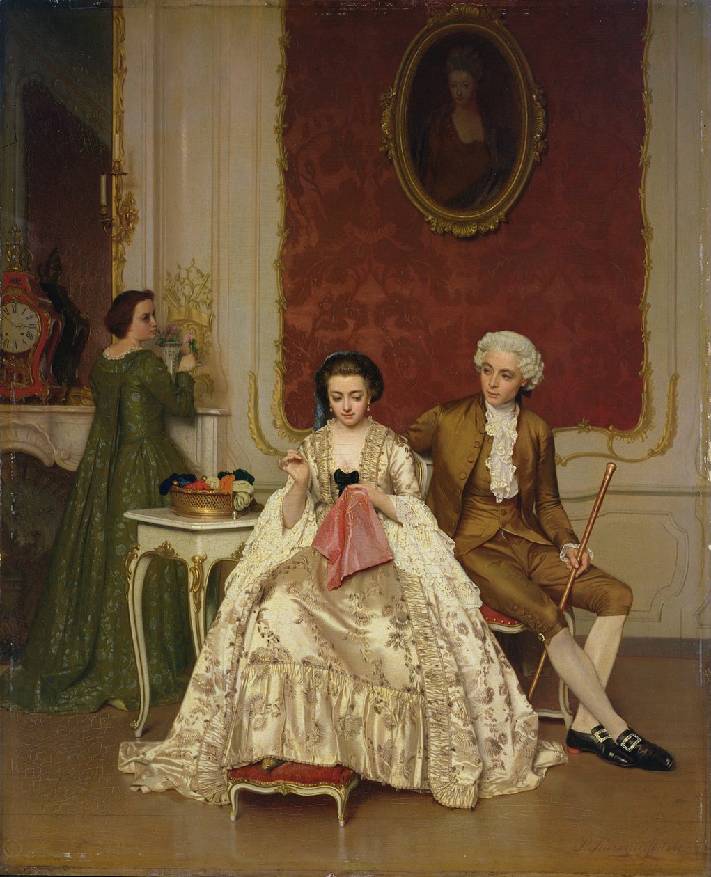 Eifersucht, 1861 von Petrus Renier Hubertus Knarren