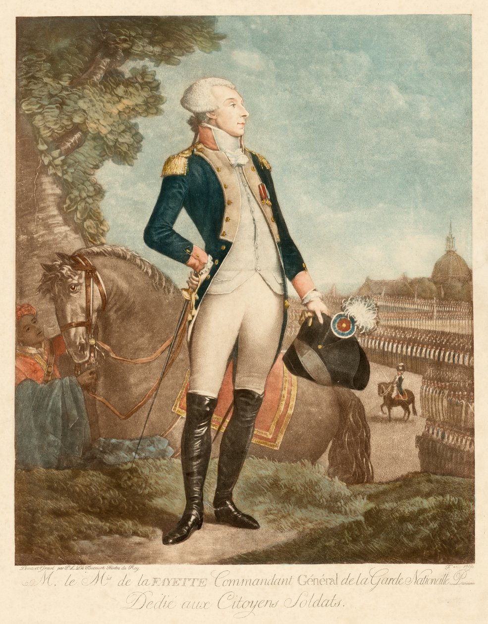 Marquis De Lafayette von Philibert-Louis Debucourt