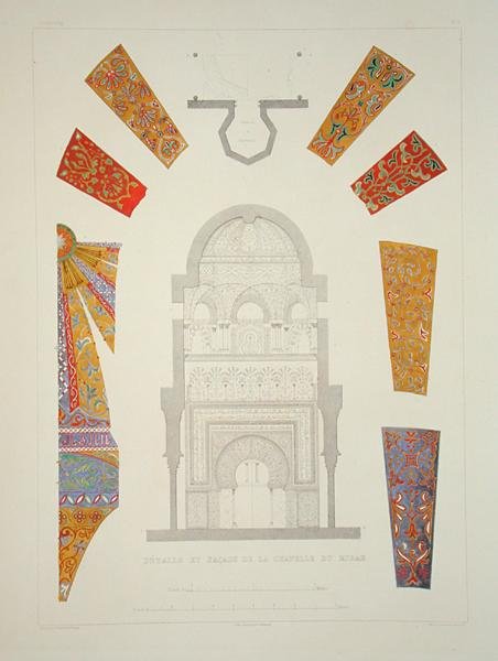 Details und Fassade der Kapelle von Mirah, aus 