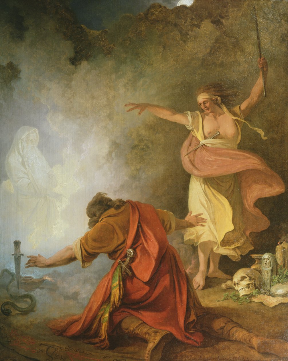 Saul und die Hexe von Endor, 1791 von Philip James de Loutherbourg