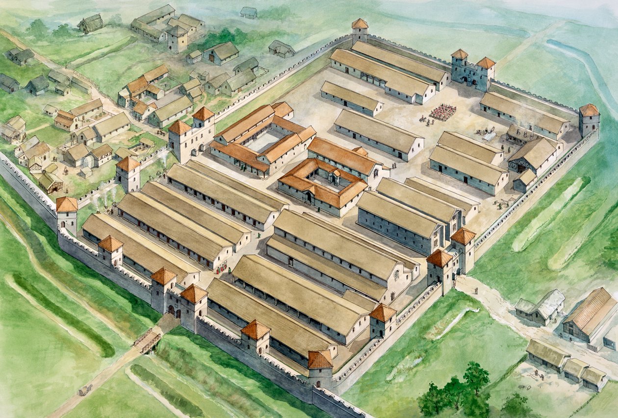 Birdoswald Römisches Fort, 3. Jahrhundert, ca. 1990-2010 von Philip Corke
