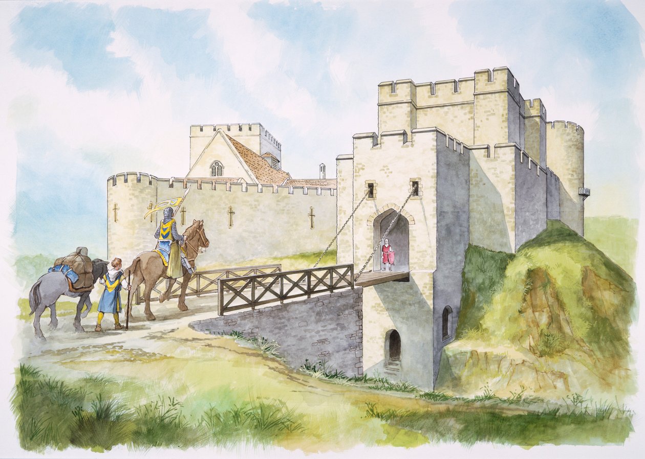Helmsley Castle, North Yorkshire, 13. Jahrhundert, ca. 1990-2010 von Philip Corke