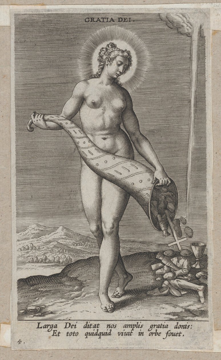 Gratia Dei, aus Prosopographia, ca. 1585-90 von Philip Galle