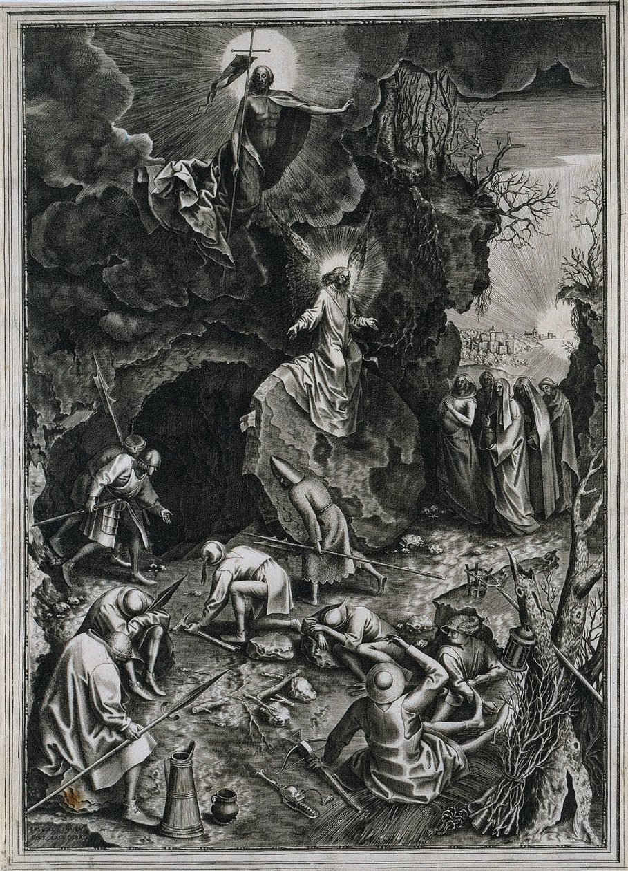 Die Auferstehung Christi, ca. 1562 von Philip Galle