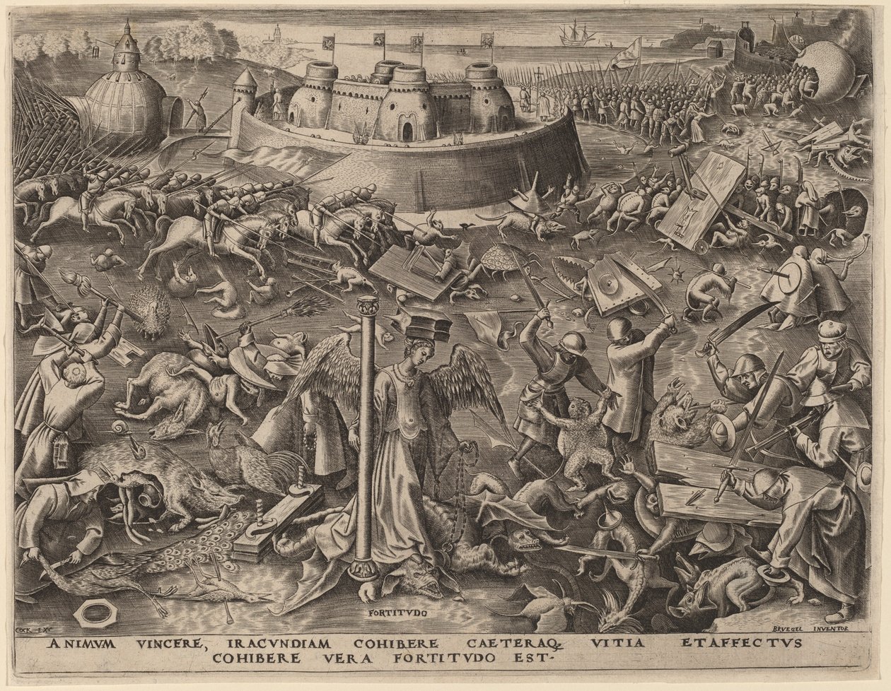 Tapferkeit von Philip Galle after Pieter Bruegel the Elder