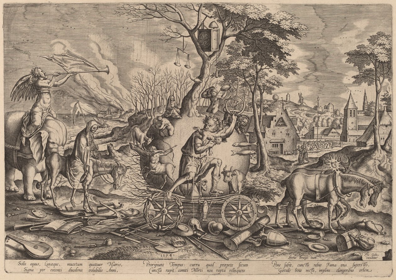Der Triumph der Zeit von Philip Galle after Pieter Bruegel the Elder