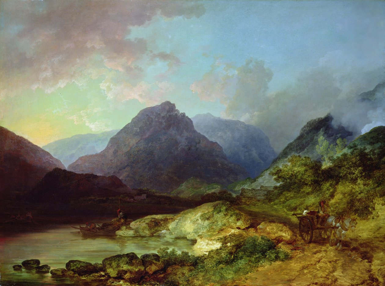 Landschaft im Lake District von Philip James de Loutherbourg