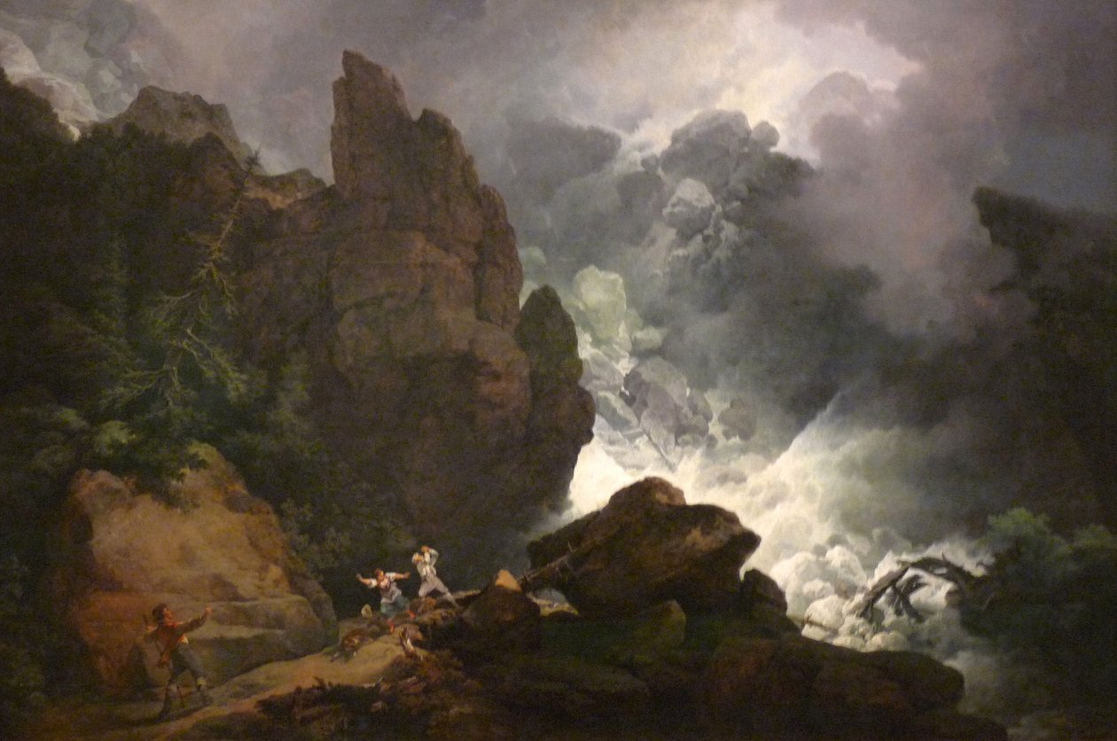 Eine Lawine in den Alpen von Philip James de Loutherbourg