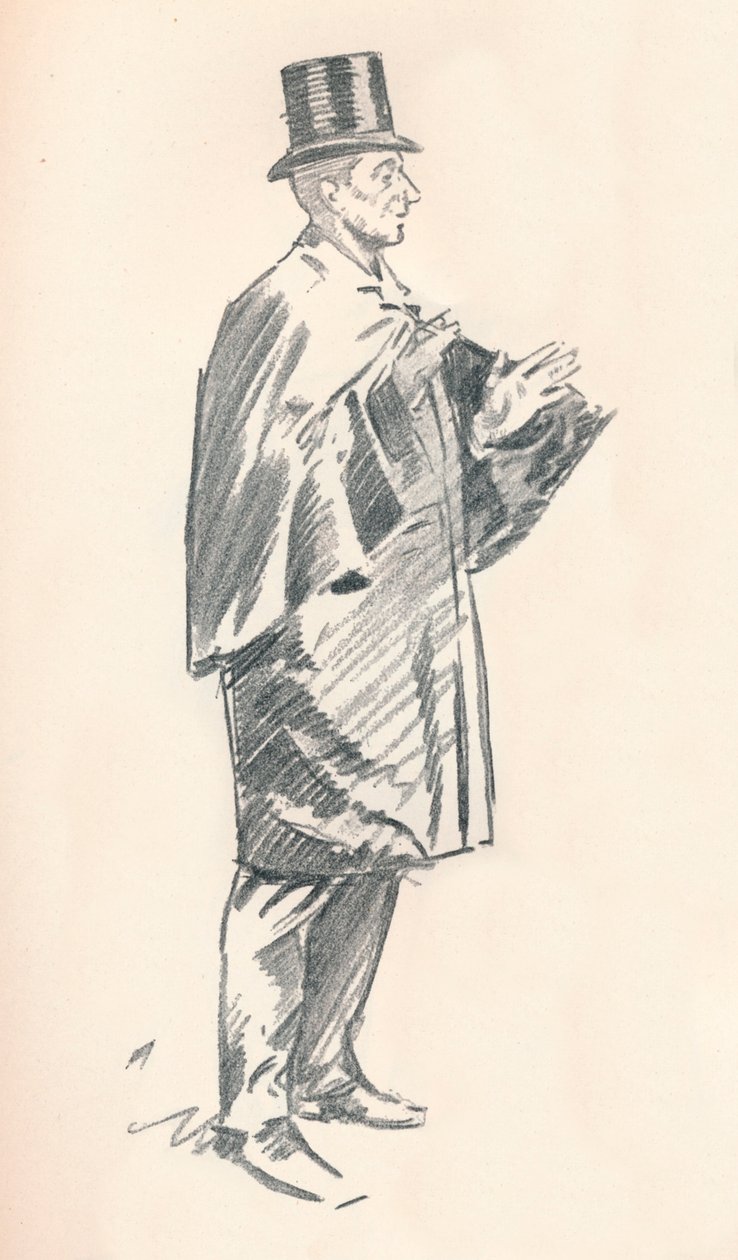 Bleistiftskizze von Phil May, ca. 19. Jahrhundert, 1903-1904 von Philip William May