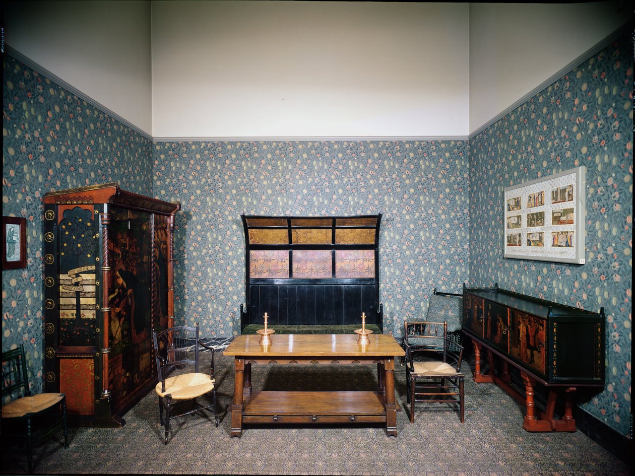 William Morris Interieur, ca. 1860 von Philip and Morris William (1833 96) Webb