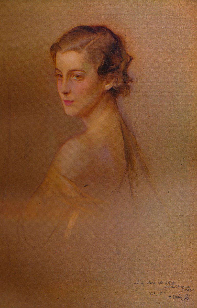 Studienporträt Ihrer Königlichen Hoheit der Herzogin von Kent, 1934-1935 von Philip de László