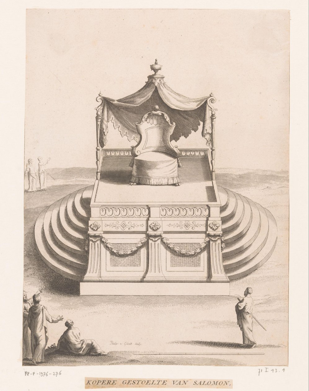 Kupferner Thron von Salomon von Philip van Gunst
