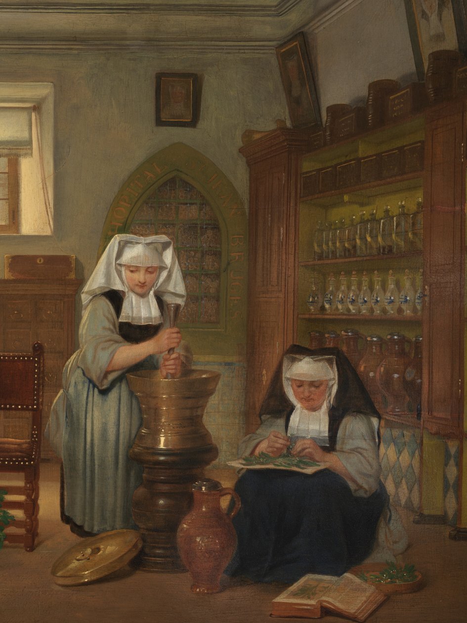 Detail der Apotheke im St.-Johannes-Hospital von Philipe Jacques van Bree