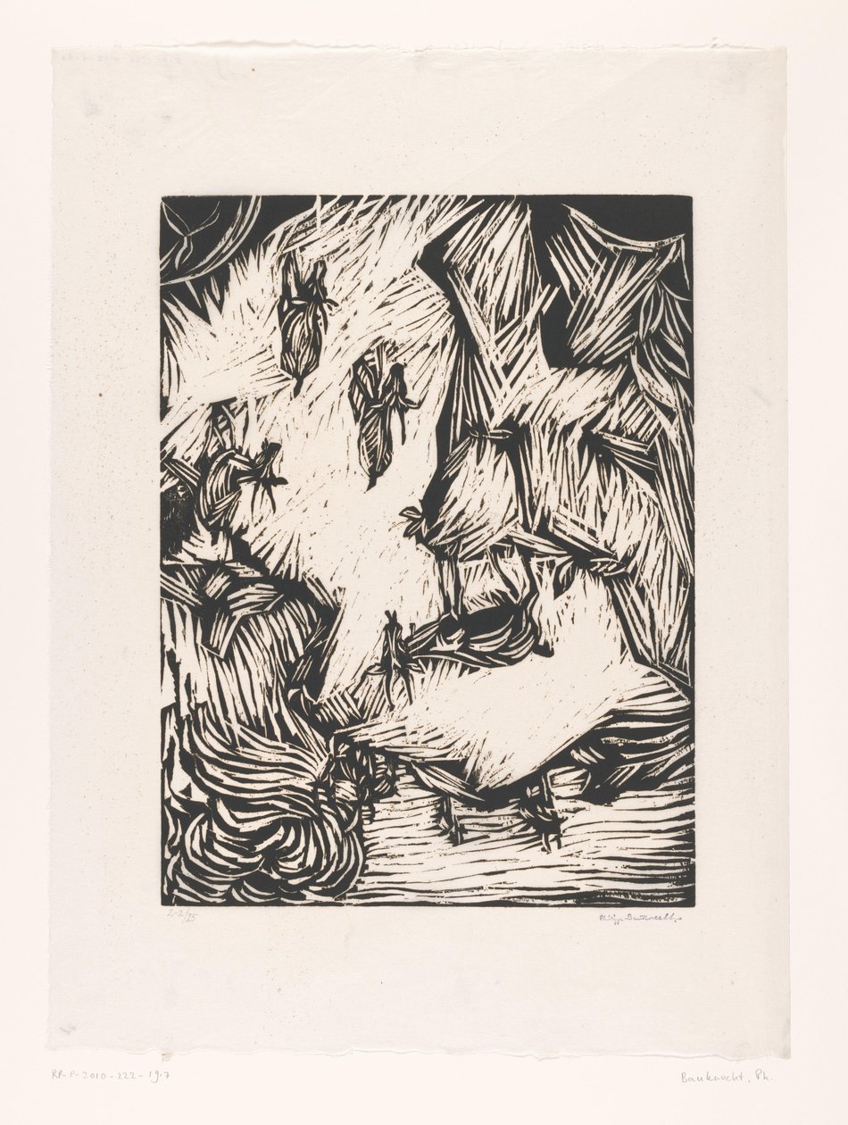 Gruppe von Bergziegen in felsiger Landschaft von Philipp Bauknecht