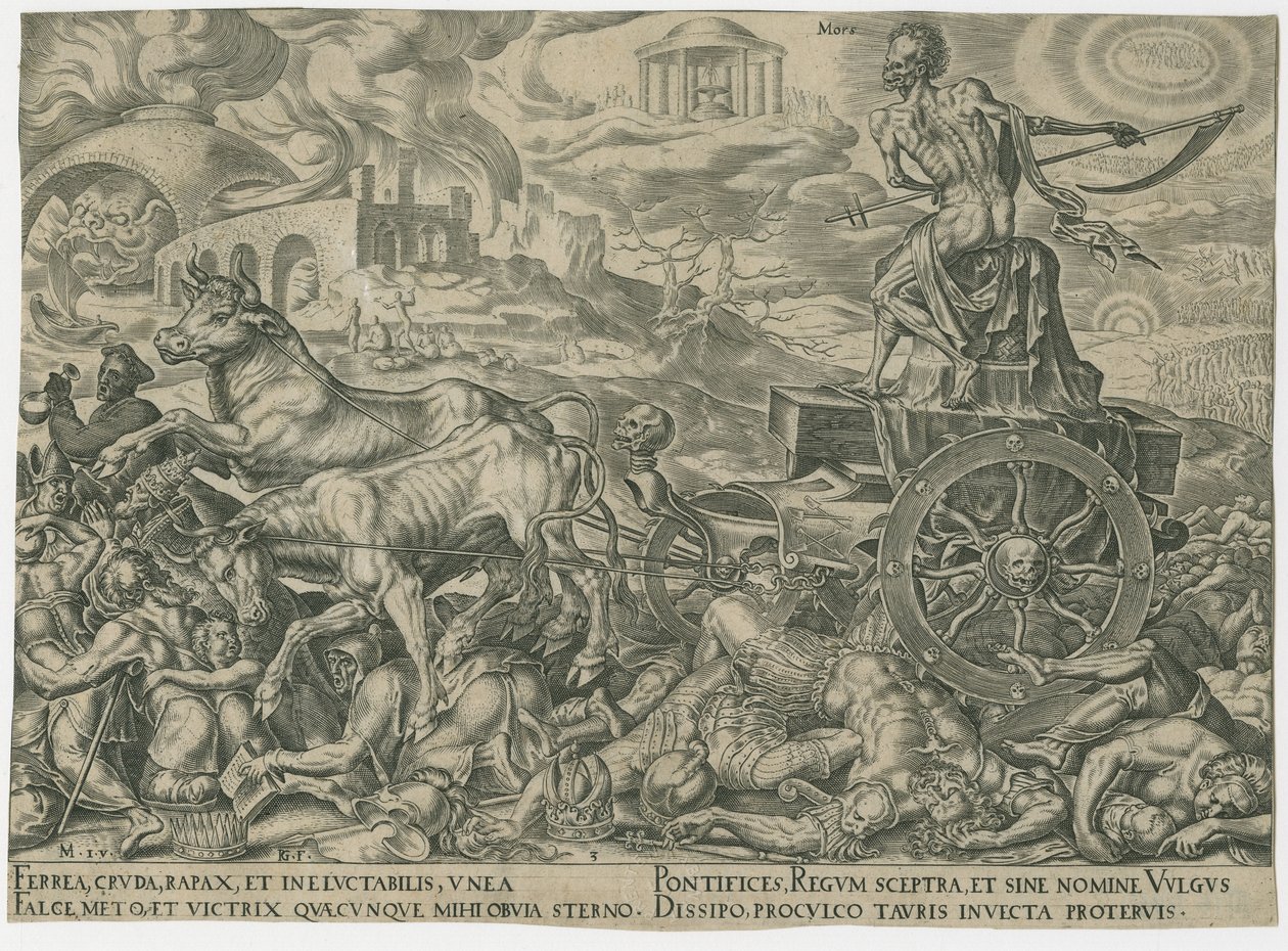 Der Triumph des Todes, ca. 1565 von Philipp Galle