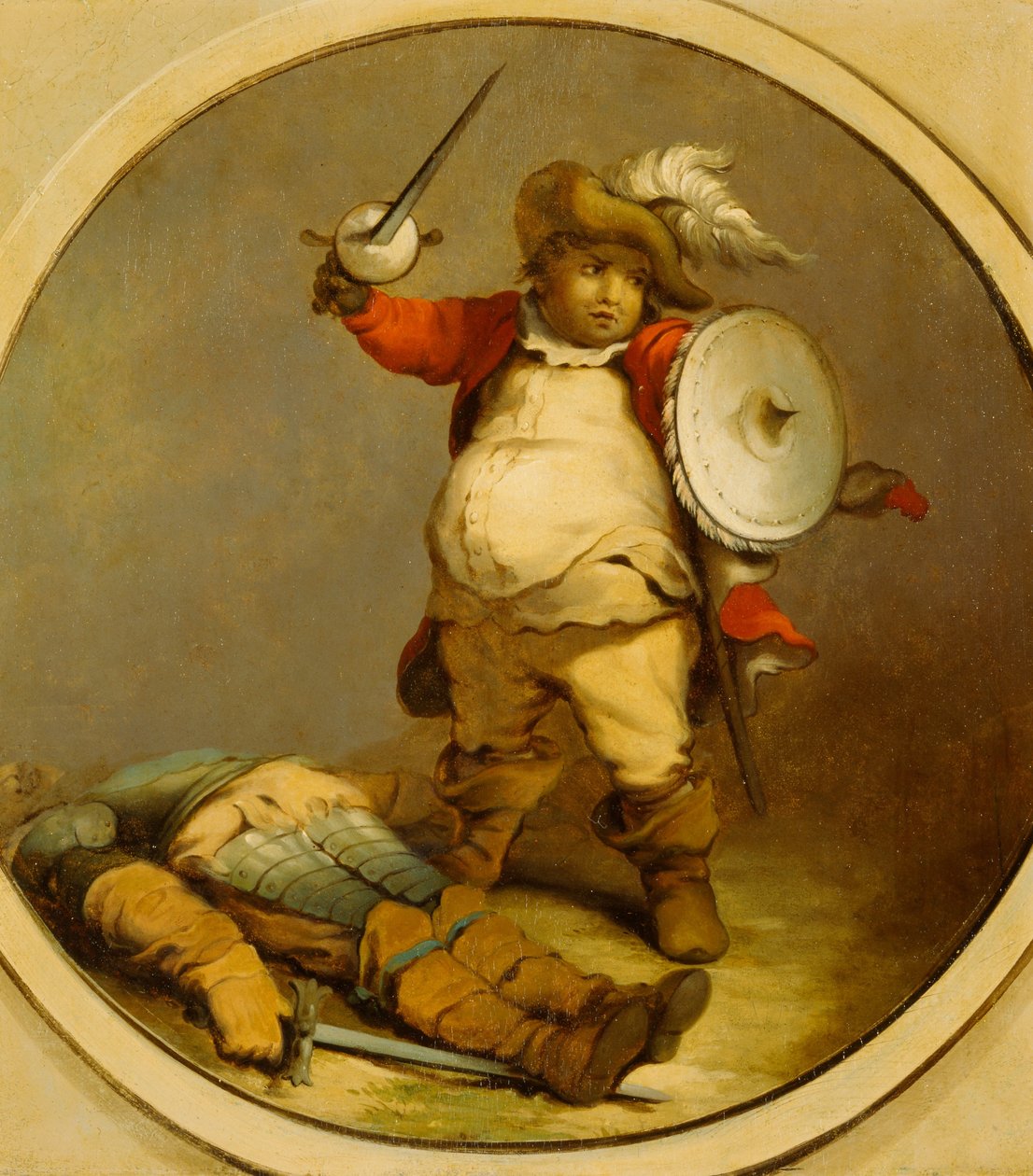 Falstaff mit dem Körper von Hotspur von Philippe Jacques de Loutherbourg