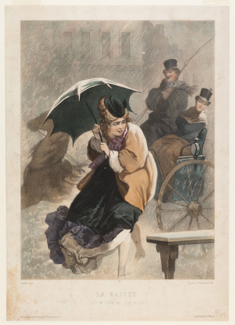 Pech gehabt La Baisse, Ende des 19. Jahrhunderts von Philippe Jacques Linder
