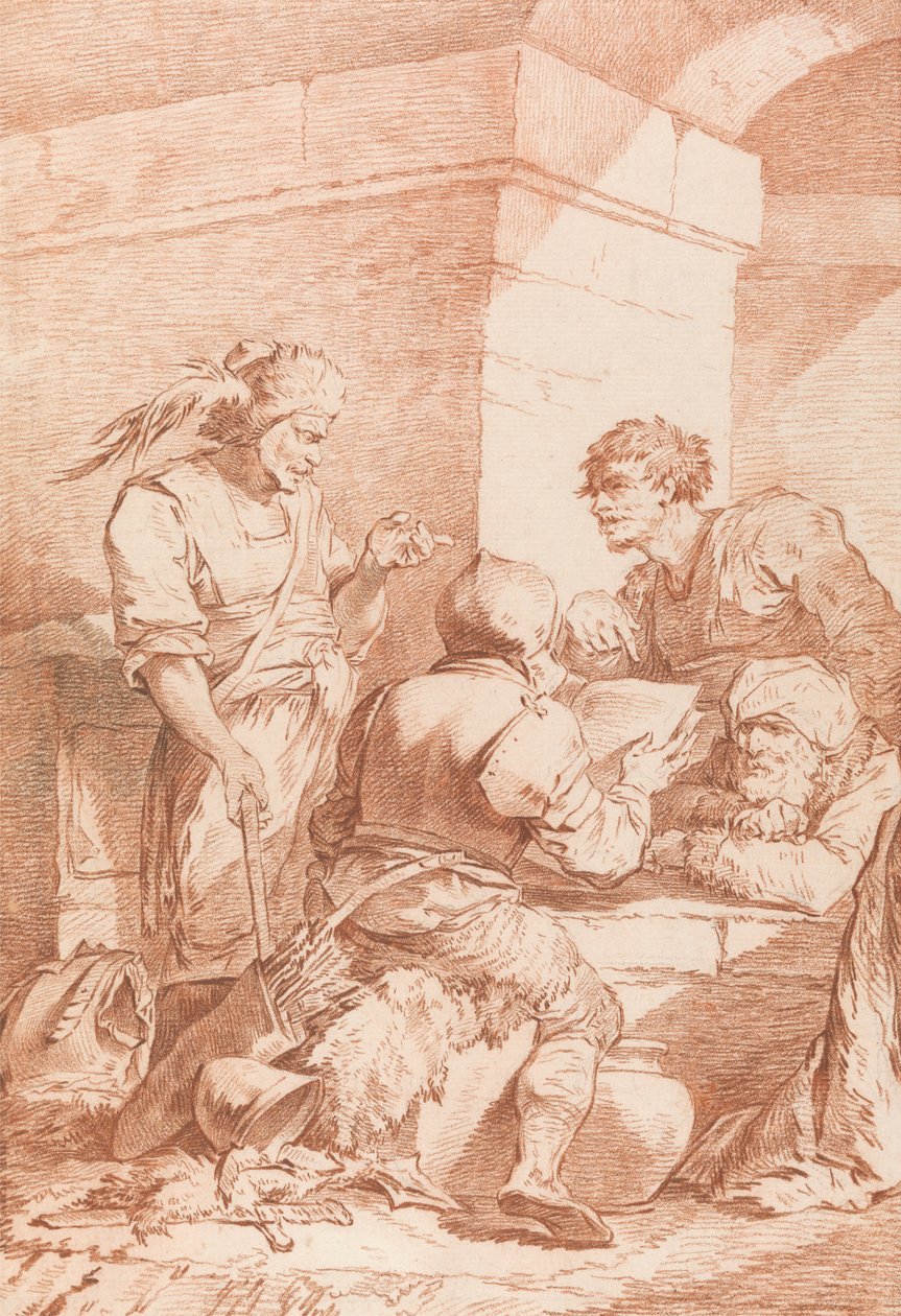Corps de Garde (Barbaren von einem Buch besiegt) von Philippe Jacques de Loutherbourg