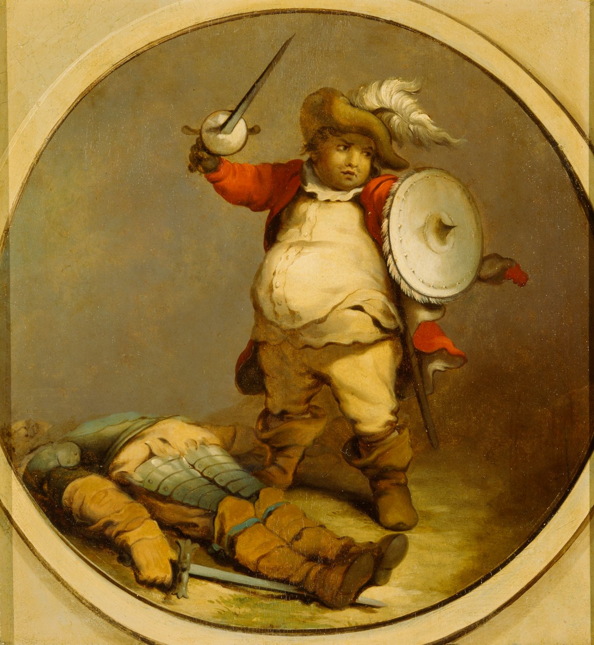 Falstaff mit dem Körper von Hotspur von Philippe Jacques de Loutherbourg